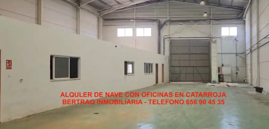 ALQUILER DE NAVE CON OFICINAS EN CATARROJA