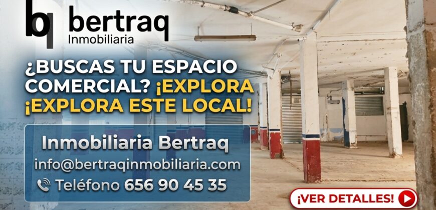 ALQUILER DE LOCAL COMERCIAL EN CATARROJA-549m2